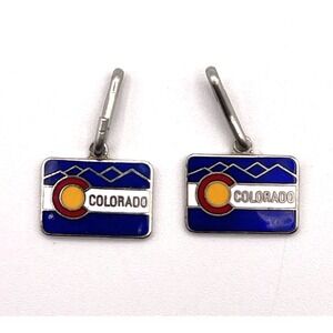 Colorado State Flag Logo Charm Zipper Pull Lot of 2